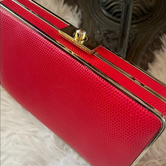 HENRI BENDEL Party Starter Box Clutch - Red